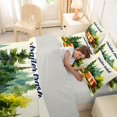 thumbnail image 5 of Manfei Cartoon Camper 7 Pieces Full Size Bedding Sets,Woodland Camping Theme Full Size Bed in a Bag,Green,Light Gray Reversible, 5 of 7