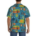 thumbnail image 3 of Kdxio Men's Hawaiian Shirt for Men Short Sleeve Shirt Animals In Camping Summer Casual Holiday Beach Button Down T-Shirts, 3 of 5