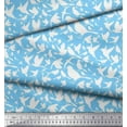 thumbnail image 2 of Soimoi Velvet Fabric Artistic Bird Printed Fabric 1 Yard 58 Inch Wide, 2 of 3