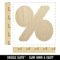 thumbnail image 2 of Percent Symbol Wood Shape Unfinished Piece Cutout Craft DIY Projects - 4.70 Inch Size - 1/8 Inch Thick, 2 of 7
