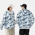thumbnail image 4 of Balery Party Shark Cute Sudadera ligera de manga larga con capucha y protección solar UPF 50+ para hombre y mujer, ideal para pesca y running-XX-Large, 4 of 7