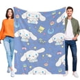 thumbnail image 1 of Cinnamoroll anti-pilling, suave, ligera, esponjosa y acogedora de lujo para hogar y cocina – Perfecta para niños y adultos,100X130cm, 1 of 6