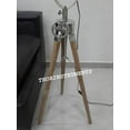 thumbnail image 3 of Nautical Designer Chrome Floor Lamp Nautical Studio Tripod Search Light Decorative, 3 of 3