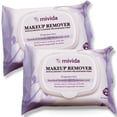 thumbnail image 1 of Toallitas desmaquillantes hipoalergénicas mivida | 2 paquetes de 25 unidades | Toallitas faciales biodegradables para limpieza Facial, desmaquillantes, con ácido hialurónico, sin fragancia, sin Alcoho, 1 of 5