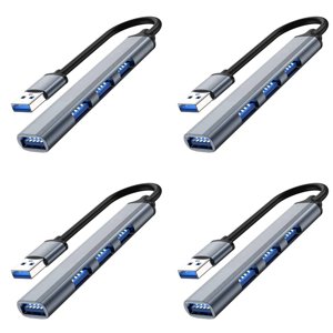 4X 4 Ports USB Hub Splitter Multi Hub USB à USB 3.0 Adaptateur USB Adaptateur d'alimentation de plusieurs ports