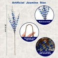 thumbnail image 2 of NOGIS 5 PCS Jasmine Artificial Flowers,29.5" Long of Fake Flowers,Faux Flowers Artificial Flowers for Decoration,Vase Filler for Hotel Home Office Kitchen Bedroom Wedding Party DIY Decor (Blue), 2 of 7