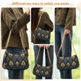 thumbnail image 4 of FORMRS Womens Shoulder Bag with Chain Strap Clutch Purse Cute Tote Handbag, Navy Blue Art Pattern, 4 of 7