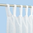 thumbnail image 2 of No. 918 84" x 50" White Solid Print Outdoor Curtain With Tab Top, 2 of 6