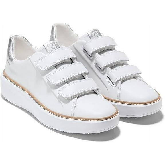 Cole Haan Women's Grandpro Topspin Triple Strap Sneaker W30410-B Optic White New