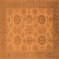 thumbnail image 1 of Ahgly Company Indoor Square Oriental Orange Industrial Area Rugs, 3' Square, 1 of 4