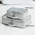 thumbnail image 3 of AYktou Packing Cubes-M Size Clothes Storage Bag with Durable Breathable Mesh Top,Portable Fabric Suitcase Organizer with Reinforced Handle for Clothing,Blanket,Bed Sheets,Pillows, 3 of 7
