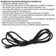 thumbnail image 4 of 1.2m Headphones o Cable Black Braid Wire Replacement for Sennheiser Momentum Headset, 4 of 4