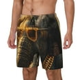 thumbnail image 1 of Fotbe Cool Sunglasses Elephant Art Traje de Baño para Hombre – Shorts de Natación de Secado Rápido con Forro y Bolsillos-3X-Large, 1 of 6