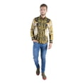 thumbnail image 2 of BARABAS Men's Greek Medusa Pattern Baroque Button Down Shirts B286, 2 of 9