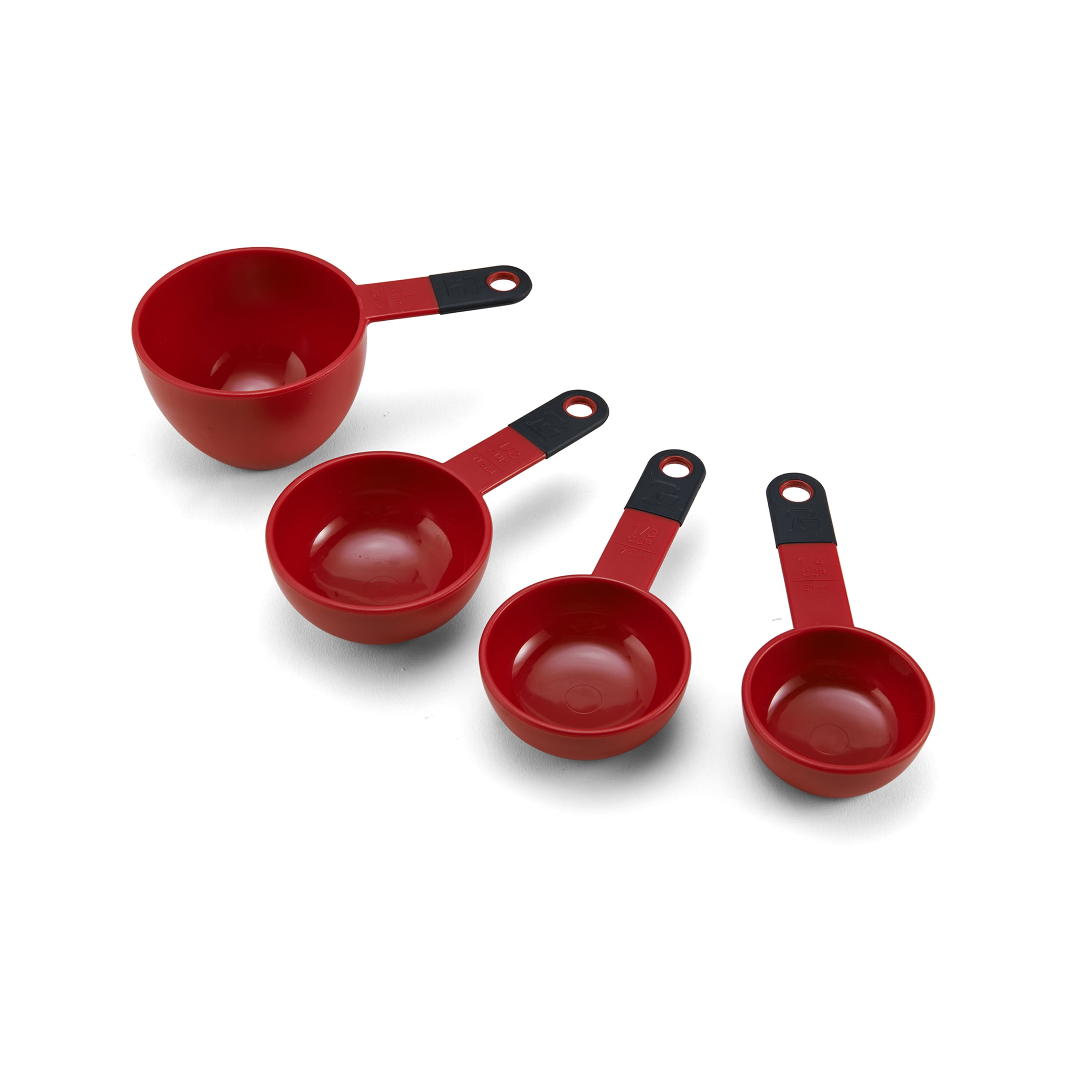Kitchenaid Set of 4 Dishwasher Safe Plastic Measuring-cups in Red 