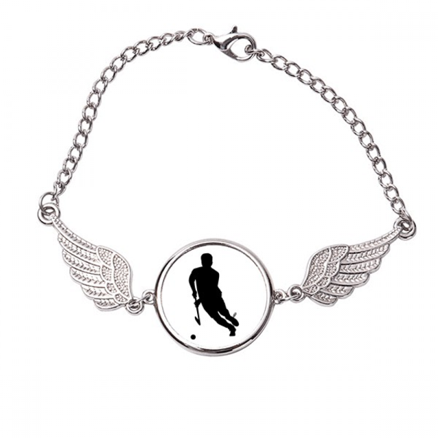 Educación física Deportes Hockey corriendo Pulsera pulsera pulsera alas de ángel pulsera