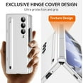thumbnail image 3 of Compatible Samsung Galaxy Z Fold 3 Case with White S Pen & Pen Holder,Hinge Protection Case for Samsung Z Fold 3 Case with Stand,Samsung Fold 3 5g Case Screen Protector Z Fold 3 Phone Case White, 3 of 14