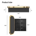thumbnail image 4 of Soges 36"x24" Bathroom Medicine Cabinet with Mirror, Wall Mounted Bathroom Storage with Recessed/Surface Mount Options, Gold Metal Frame with Distressed Finish, Easy Installation, 4 of 8