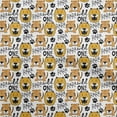 thumbnail image 1 of oneOone Cotton Cambric Yellow Fabric Kids Animal Fabric For Sewing Printed Craft Fabric By The Yard 56 Inch Wide, 1 of 4