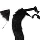 thumbnail image 2 of Faux Fur Long Tail Gothic Niños Adultos Felpa Anime Fox Ears Hair Hoop para Lolita Fancy Dress Negro Colcomx Traje de juego de cosplay, 2 of 4