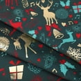 thumbnail image 4 of Fundas de cojín navideñas elegantes y verdes, fundas de almohada decorativas de terciopelo con diseño de piel de melocotón y mensaje Feliz Año Nuevo, 45 cm x 45 cm, 4 unidades, 4 of 4