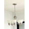 thumbnail image 2 of Depuley 5 Light Modern Chandelier Light Fixtures Contemporary Chandelier Brushed Nickel with Glass Shade Adjustable Ceiling Hanging Pendant Lighting for Living Room Dining Bedroom,E26 Socket, 2 of 9
