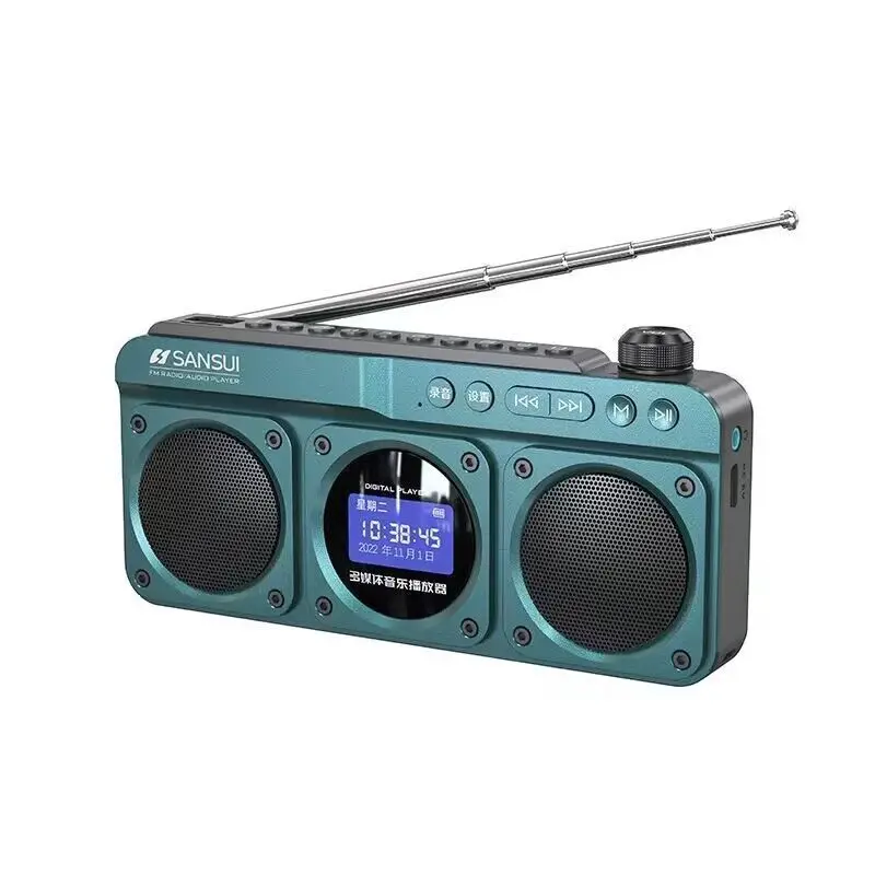 SANSUI F28 Mini Elderly FM Radio Outdoor Wireless Bluetooth