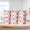 thumbnail image 2 of 20oz Geometric Stainless Steel Insulated Tumbler, Travel Coffee Mug with Handle, Double Wall Leak-Proof Design, 2 of 5