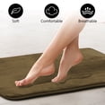 thumbnail image 3 of Tripumer 2 Pcs Bathroom Shower Mats Set Absorbent Bath Mat for Floor Bedroom Home Navy Brown, 3 of 7