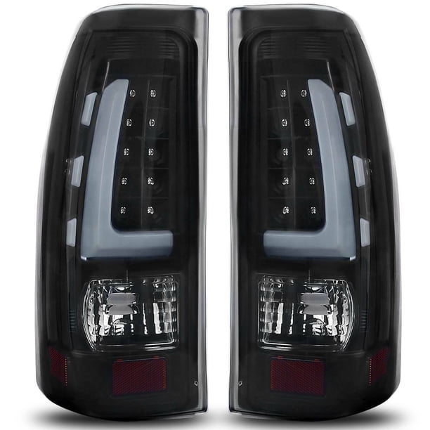 19992006 LED Tail Lights Set For Chevy Silverado GMC Sierra Smoke Left