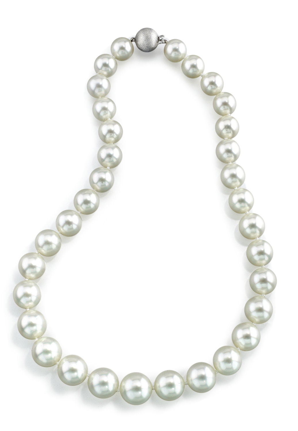 14K Gold 11-13mm White South Sea Cultured Pearl Necklace AAA Quality, 20" Matinee Length by The Pearl Source