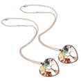 thumbnail image 3 of 2pcs Natural Stone Tree Necklaces Creative Pendant Jewelries for Women Girls, 3 of 9