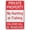 Warning Sign 3, variant on No Mobile Phones Past This Point Sign 8"x12"ch Metal Sign, Rustproof Aluminum, Multicolor
