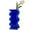 Klein Blue, variant on Hot Pink Acrylic Vase, 8-Inch Wave Shaped, Modern Centerpiece, Home Office Decor