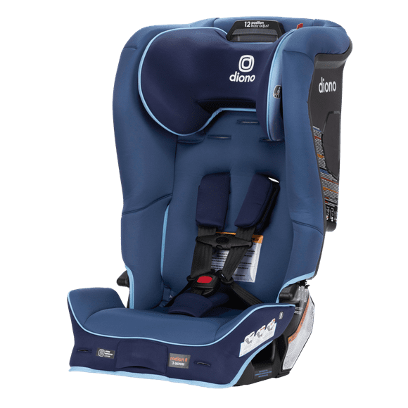 Diono Radian 3R SafePlus All-in-One Convertible Car Seat, Slim Fit 3 Across, Blue Surge