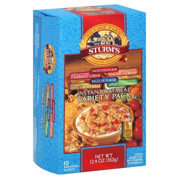 Sturm Foods Sturms Instant Oatmeal, 10 ea