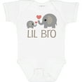 thumbnail image 3 of Inktastic Lil Bro Matching Elephant Boys Baby Bodysuit, 3 of 5