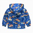 thumbnail image 4 of KPOPLK Toddler Boys Jacket Lightweight Zip Up Hooded Jacket Fall Casual Graphic Print Top Coat Boys Outdoor Hiking Travel Jacket Size 2-3 Years, 4 of 4