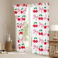 thumbnail image 3 of Homewish Kawaii Bow Knot Black Out Curtains,Cartoon Cherry Fruit Curtains Pack of 2 (42x63 Each),Cute Bowtie Ribbon Bedroom Curtains For Girls,Microfiber Bedroom Decor, 3 of 6