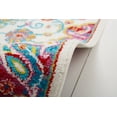 thumbnail image 7 of Ivory Red/Pink Modern Traditional Oriental 5x7 Area Rug Vines Floral Medallion Carpet - Actual 5'2" x 7'2" Rectangle Rug, 7 of 7
