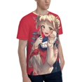 thumbnail image 5 of Mens Himiko Toga 3d Print T-Shirt Crewneck Short Sleeve Tee Shirt, 5 of 7