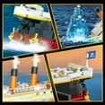 thumbnail image 4 of 2 in 1 Mini Ship Building Block 1883 PCS with Glacier Display Stand Toy Gift for Adults Teens Kids Aged 10+, 4 of 10