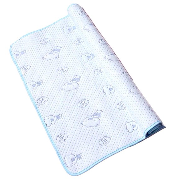 Alfombrilla cambiadora para bebé Monvecle, impermeable, algodón, 100 x 70 cm