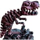 thumbnail image 5 of Huesos de dinosaurio impresos en 3D Tiranosaurio Rex Articulaciones móviles Modelo 3D Cráneo T-Rex (rojo negro), 5 of 8