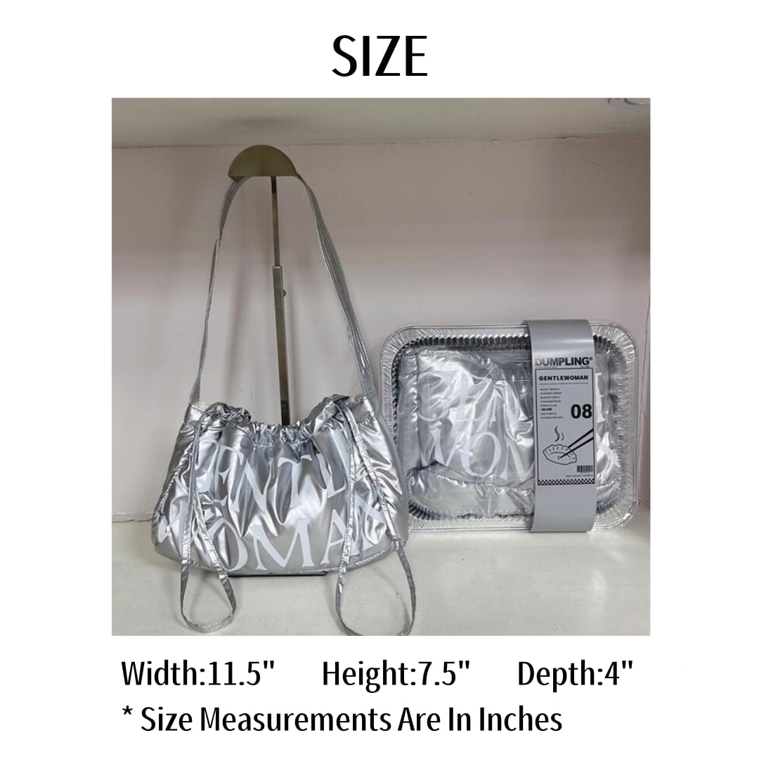 【Gentlewoman】Dumpling バッグ : Silver Starlight Gentlewoman Dumpling Bag, Silver Starlight - Walmart.com