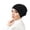 Black, variant on Pleated Headband Scarf Comfortable Breathable Hair Wrap Hijab Cap For Women