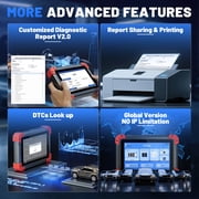 XTOOL D7 BT V2.0 Bi-Directional Scan Tool, Full System OBD2 Scanner Bluetooth with ECU Cod-ing, FCA, 36+ Services, 3-Year Free Update