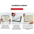 thumbnail image 2 of relayinert 10x Pack 10 Magnetic Picture Frame Decor Magnetic Information With 10x Magnetic Picture Frame A4 Frame For Decor silver A4【21*29.7CM】—, 2 of 3