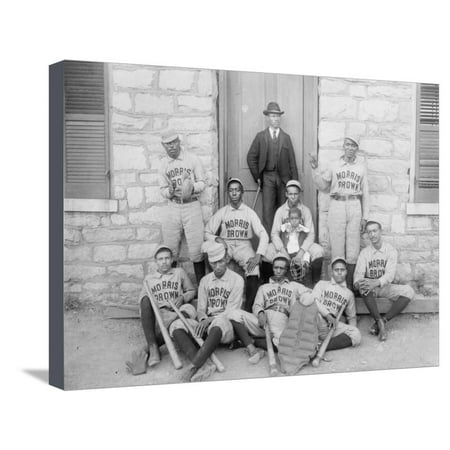 African American baseball players from Morris Brown College Stretched Canvas Print Wall