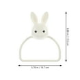 thumbnail image 4 of Shisuyan 2pcs Hand Towel Rings Cartoon Rabbit Free of Punch Bathroom Hand Towel Rack, 4 of 8